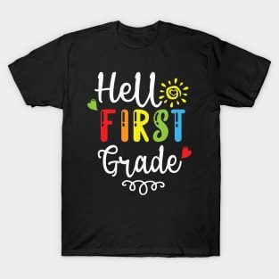 Hello First Grade Back To School T-Shirt